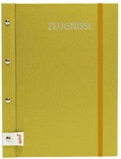 Roth Zeugnismappe - 12 Hüllen, gold Zeugnismappe gold 24 x 31,5 cm 12 Buchleineinband