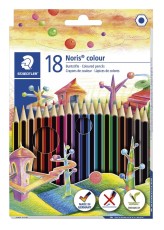 Staedtler® Farbstifte Noris® colour - 3 mm, Kartonetui 18 Farben Farbstiftetui 18 Farben sortiert