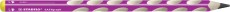 STABILO® Ergonomischer Dreikant-Bleistift für Linkshänder - EASYgraph in pink - Einzelstift - Härtegrad B