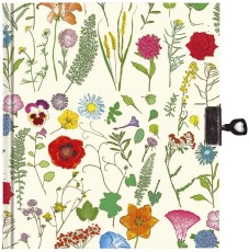 VENCEREMOS Tagebuch Flora - 240 Seiten, 16 x 19 cm mit Schloss Tagebuch 240 weiße Seiten 16 cm