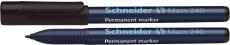 Schneider Permanentmarker Maxx 240 - 1-2 mm, schwarz Permanentmarker schwarz 1-2 mm Rundspitze