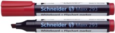 Schneider Board-Marker Maxx 293 - 2+5 mm, rot Kombimarker für Whiteboards und Flipcharts. rot