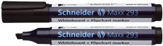 Schneider Board-Marker Maxx 293 - 2+5 mm, schwarz Kombimarker für Whiteboards und Flipcharts.