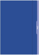 RNK Verlag Gummizugmappe - A3, blau Sammelmappe blau A3 Gummizug und 3 Klappen 310 mm 440 mm