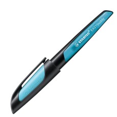 STABILO® Schulfüller EASYbuddy® - Linkshänder Feder L, schwarz/himmelblau, inkl. Standardpatrone