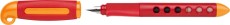 FABER-CASTELL Schulfüller Scribolino - Linkshänder, L, rot ergonomisches Soft-Griffstück rot L