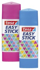 tesa® Klebestift Easy Stick - 2x 12 g, pink & blau Mindestabnahmemenge = 6 Pack. Klebestift 2x 12 g