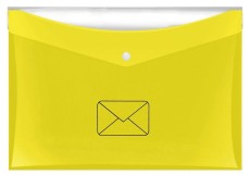 Veloflex® Dokumententasche Post - A4, PP, glänzend, gelb, 0,2 mm Dokumententasche Post gelb A4