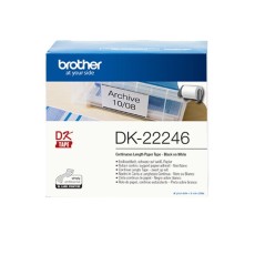 Brother DK-Endlosetiketten Papier - 103 mm x 30,48 m, schwarz auf weiß Thermoetiketten Papier