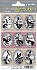 Herma 1723 Sticker Happy Easter Eierhasen - 9 Stück Mindestabnahmemenge - 10 Pack. Osteretiketten