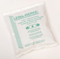 Leina-Werke Sofort-Kälte-Kompresse - 15 x 17 cm Einmal-Kompresse - ohne Vorkühlung. Kühlpack Kalt