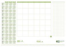 Ursus Green Schreibunterlage - 525 x 375 mm, Recycling-Papier, 30 Blatt weiß/grün Recycling-Papier