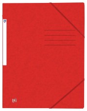 Oxford Eckspannmappe TOP FILE+ - A4, 390 g/qm, Karton, Gummizug, rot Eckspanner rot A4 240 mm