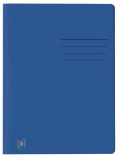 Oxford Schnellhefter TOP FILE+ - A4, Karton 390g/qm, kfm. und Amtsheftung, blau Schnellhefter blau