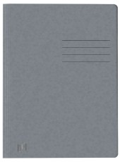 Oxford Schnellhefter TOP FILE+ - A4, Karton 390g/qm, kfm. und Amtsheftung, grau Schnellhefter grau