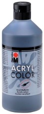 Marabu Acrylfarbe Color - schwarz, 500 ml Acrylfarbe schwarz Acrylfarbe auf Wasserbasis 500 ml