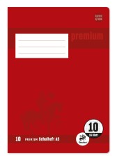 Staufen® Heft PREMIUM LIN 10 - A5, 16 Blatt, 90 g/qm, kariert mit Rand Heft 10: 5 mm kariert / Rand