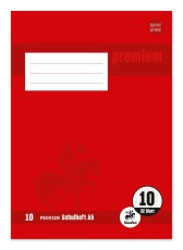 Staufen® Heft PREMIUM LIN 10 - A5, 32 Blatt, 90 g/qm, kariert mit Rand Heft 10: 5 mm kariert / Rand