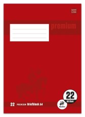 Staufen® Briefblock PREMIUM LIN 22 - A4, 90 g/qm, 50 Blatt, kariert Briefblock 22: kariert A4