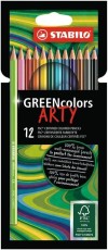 STABILO® Umweltfreundlicher Buntstift - GREENcolors - ARTY - 12er Pack - mit 12 verschiedenen Farben