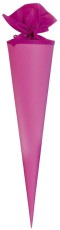 Goldbuch Bastelschultüte Buntkarton pink 70 cm Bastelschultüte Mädchen kein Motiv 70 cm rund Filz