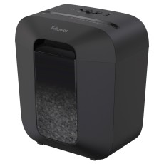 Fellowes® Aktenvernichter Powershred® - LX25M, Mini-Cut Partikel, 4 x 12 mm, schwarz Mini-Cut P-4