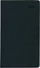 Zettler Taschenkalender 520 - 1 Monat / 2 Seiten, 9,5 x 16 cm, schwarz Taschenkalender 2024 9,5 cm