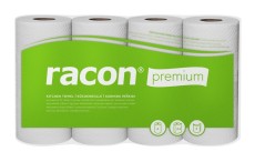 racon® Küchenrolle premium weiß 2 lagig 4 x 64 Blatt Küchenrolle 2-lagig weiß 4 Rollen 64