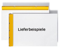HANSA Schreibplatte - A4, Aluminium, Klemme kurze Seite, grau-weiß Klemmbrett A4 Aluminium 10 mm