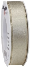 PRÄSENT Zierband Glitter - 25 mm x 20 m, Satin, gold Geschenkband gold 25 mm 20 m Satin