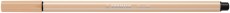 STABILO® Premium-Filzstift - Pen 68 - beige Faserschreiber beige ca. 1 mm Rundspitze