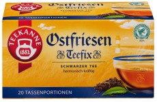 Teekanne Schwarztee Ostfriesen Teefix - 20 Beutel à 1,5 g Tee Ostfriesen Tee 20 Beutel