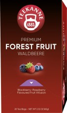 Teekanne Früchtetee Premium Waldbeeren 20 Beutel x 3,0 g Tee Früchte 20 Beutel