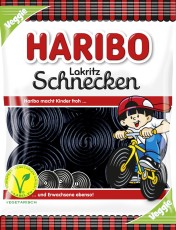 Haribo Lakritz Schnecken 175g Vegan Fruchtgummi Lakritzschnecken 175 g