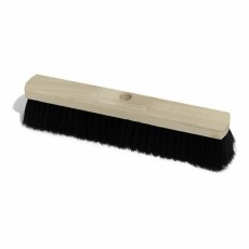 Nölle Saalbesen Naturhaar mit Stielloch - 50 cm Besen Saalbesen Holz beige/schwarz 50 cm