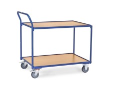 fetra® Tischwagen - 2 Etagen, 1.000 x 700 mm, bis 300 kg Tischwagen 1000 x 700 mm 1039 mm 711 mm