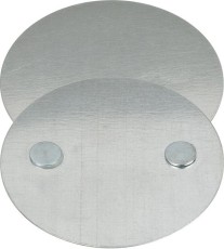 brennenstuhl® Magnetplatte für Rauchmelder inkl. 2 Magnete Rauchmelder silber 0,1 cm 70 mm