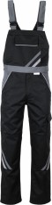 PLANAM Highline Latzhose - Gr. 55, schwarz/schiefer/zink Arbeitshose 55 schwarz/schiefer/zink