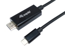 equip USB Type C to HDMI Male Adapter Cable, 1.8m USB-C zu HDMI Kabel USB-C Apapter 1,8 m schwarz