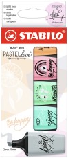 STABILO® Textmarker - BOSS® MINI Pastellove®- 5er Pack - 5 Pastell-Farben Textmarker ca. 2 - 5 mm
