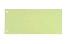 Trennstreifen - 190 g/qm Karton, grün, 100 Stück Trennstreifen grün 225 mm 105 mm 2-fach 190 g/qm