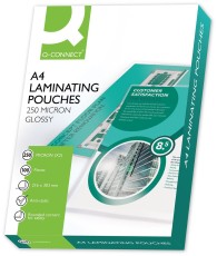 Q-Connect® Laminierhülle - A4, 2x 250 mym, 100 Stück Laminierfolie 2 x 250 mym A4 100 Stück