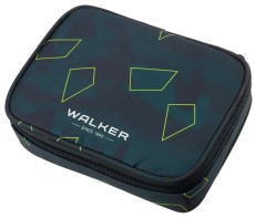 walker® Schüleretui Wizzard XL - green polygon, 22,5 x 6 x 16 cm, 1 Fach, ungefüllt Schüleretui