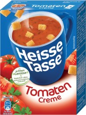 Heisse Tasse Instantsuppe Tomaten Creme Instantsuppe Tomaten Creme 3 Beutel à 23,3g