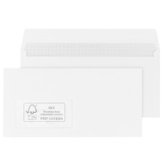 mayer-network Briefhülle - DL, weiß, haftklebend, Innendruck, 100 g/qm, 500 Stück DL Offset weiß