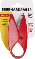 Eberhard Faber Kinderschere Kiga - 22 cm, rot Bastelschere für Links- und Rechtshänder 22 cm rot