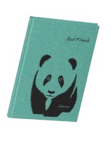 Pagna® Freundebuch Save me - Panda, 60 Seiten farbenfroh gestaltete Seiten zum Ausfüllen Save me