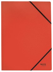 Leitz 3908 Eckspanner Recycle - A4, 250 Blatt, Gummizug, Karton (RC), , rot 100% recycelbar rot A4
