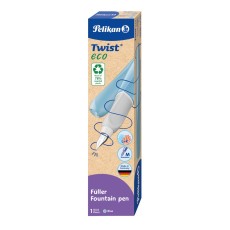 Pelikan® Füller Twist® Eco - Feder M, blau Füllhalter Rechts- und Linkshänder geeignet. blau M