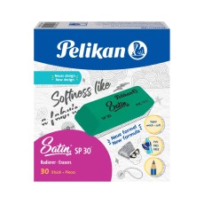 Pelikan® Radierer SP 30 Satin - 20 x 12 x 56 mm, grün Radierer grün 20 mm 12 mm 56 mm Papier